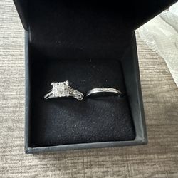 🔥Size 9 Dimond Bridal set 5/8 Ct Tw Round Cut 10K  