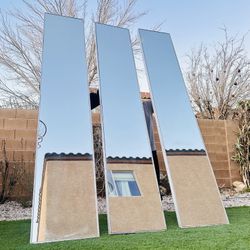 2D 20W 108H BEAUTIFUL HEAVY- DUTY STAINLESS STEEL MIRRORS 🪞 ( HEAVY ) PICK UP ONLY (  $350 EACH ) 