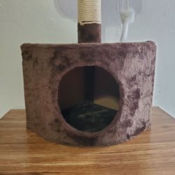Cat Playhouse Brown For Small Cats