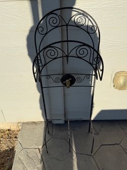 Decorative Wrought Iron Garden Hose Stand