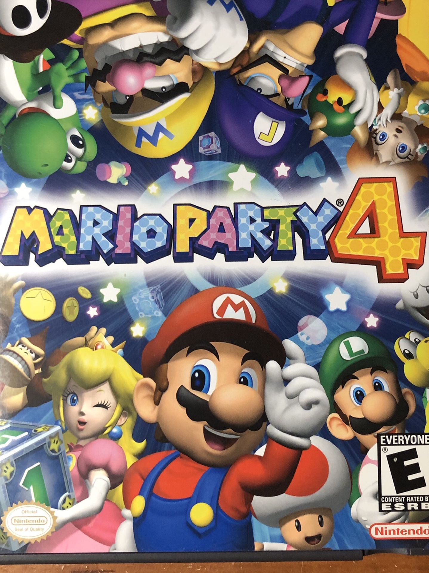Mario Party 4 (Nintendo GameCube, 2002) * 100% COMPLETE CIB ** GEM MINT!!! **