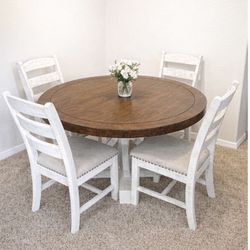 Ashley Hard Wood Table,54inch,137cm With 4chairs,