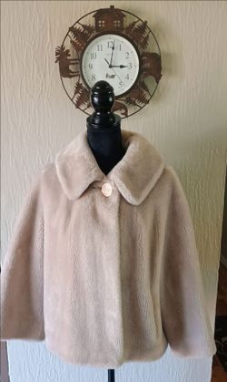 Vintage Faux Fur Swing Coat