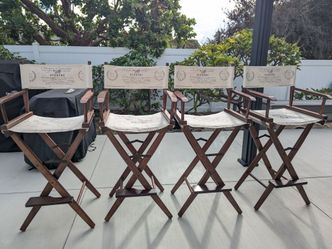 Set of 4 directors chair style stools
