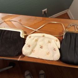 Lot Of 3 Vintage Purses