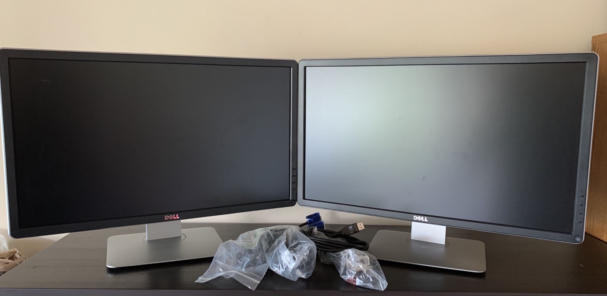 Matched pair of Dell Computer Monitor P2314Ht