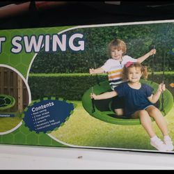 40" Round Saucer Nest Swing Addition To Tree Or Swing Set New