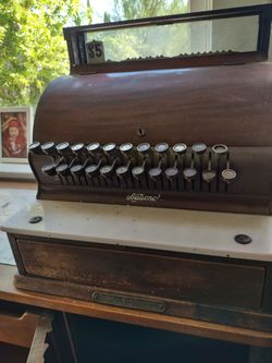 Antique Cash Register from Mayfair Hotel, Pomona