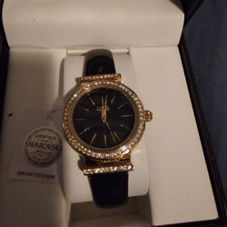 Burgundy Crystal Watch