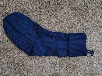 Navy Blue Christmas Stocking