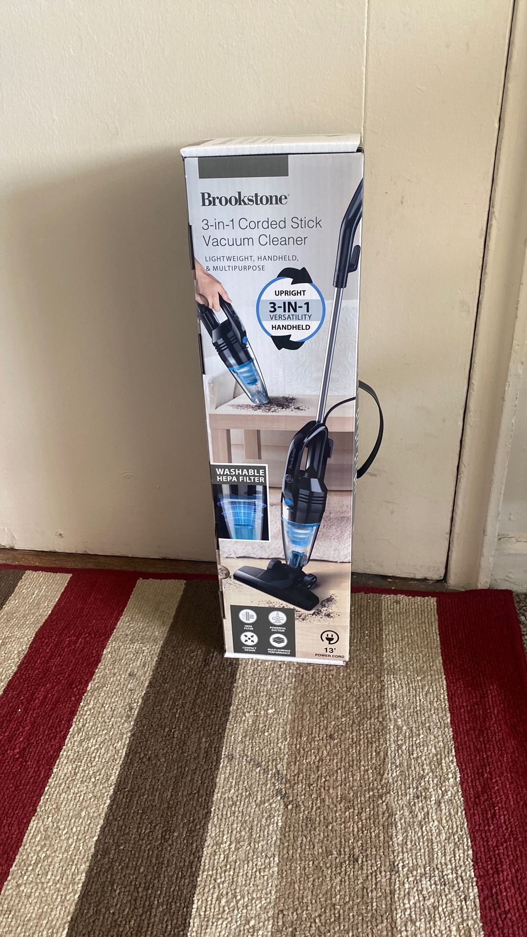 Brookstone 3-1 Corded Stick Vacuum Cleaner