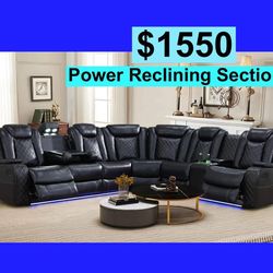 🍀Free Delivery—Brand new Power Reclining sectional sofa couch 