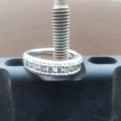 10k White Gold Anniversary Ring