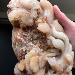 Pink Amethyst Carving 