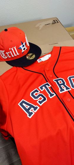Houston Astros hat and jersey