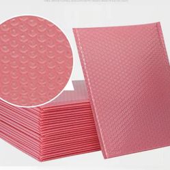 Bubble Mailers 10 x14.5 Inch Hot Pink 25 Pack Poly Padded Envelopes Large #5 Mailing Packages Opaque Packaging Postal Self Seal Adhesive Waterproof B
