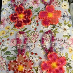 FLOWER PERLER KANDI BRACELETS RAVES FESTIVALS