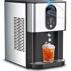 Electactic
Nugget Ice Maker Countertop, 44Lbs Crunchy, Chewable Ice Machine with Pull Lever, Self Cleaning 