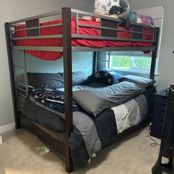 Full On Full Bunk Bed + Convertible Sofa