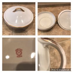 Vintage Noritake Nippon Covered Vegetable Dish