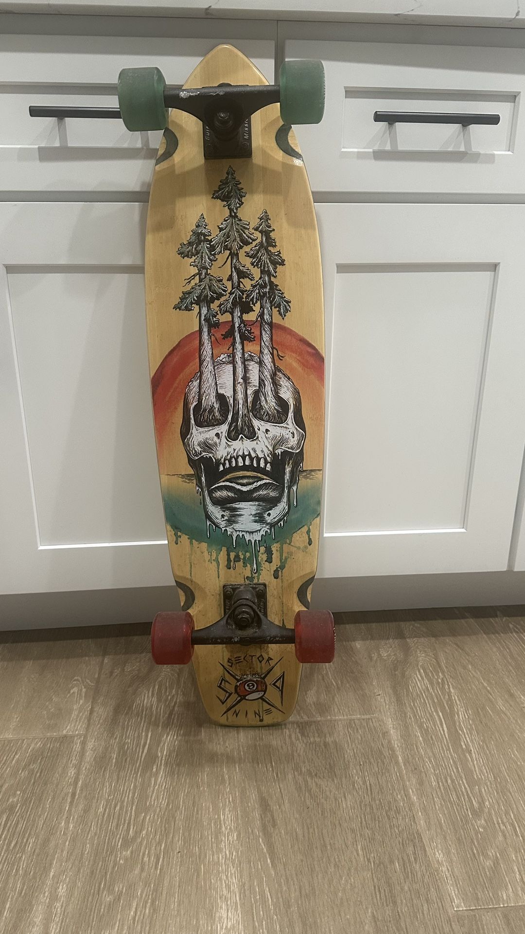 used sector 9 bamboo danger long longboard