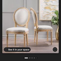 Set of 2 Phinnaeus Dining Chair Beige