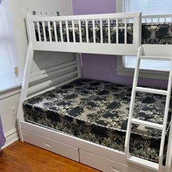 Bunk Bed  With Storage And Trundle 