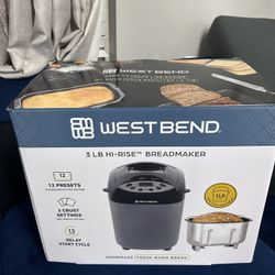 West Bend Hi-Rise Bread Maker with 12 Preset Digital Controls