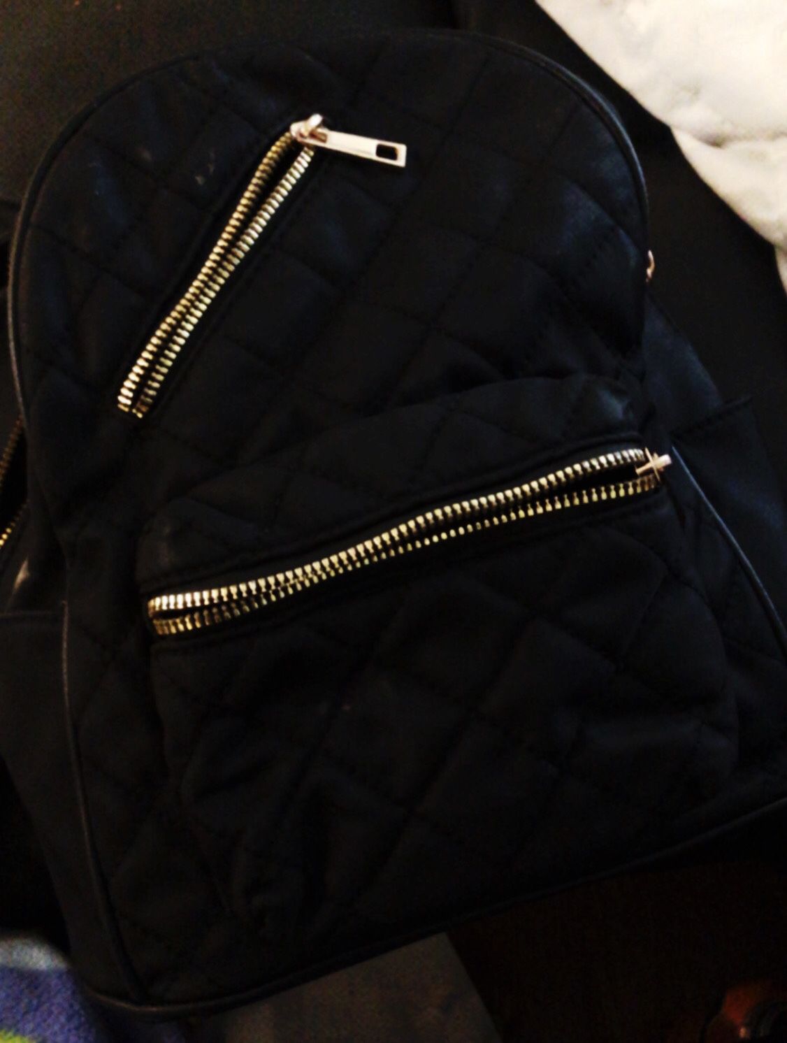 Black And Gold Backpack 