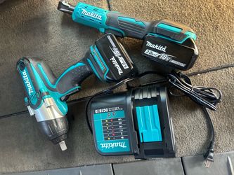 Makita 18V Cordless Tool Set with Batteries and Charger