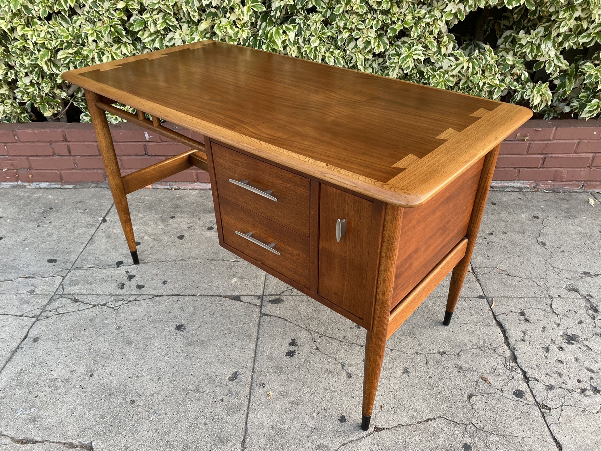 Mid Century “Acclaim Series “ Dovetail Desk by Andre Bus for Lane. for