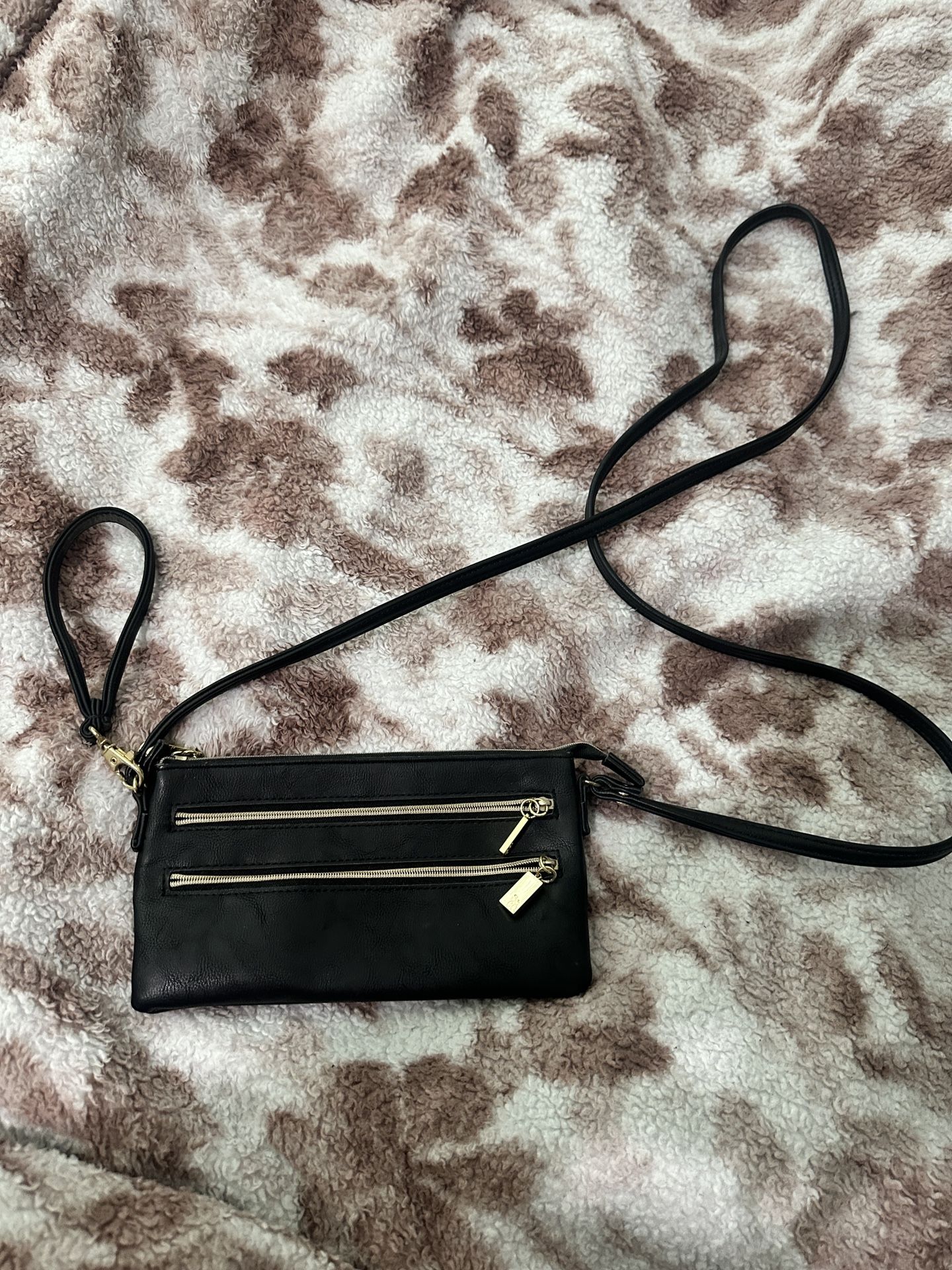 Inc Small Black Leather Purse