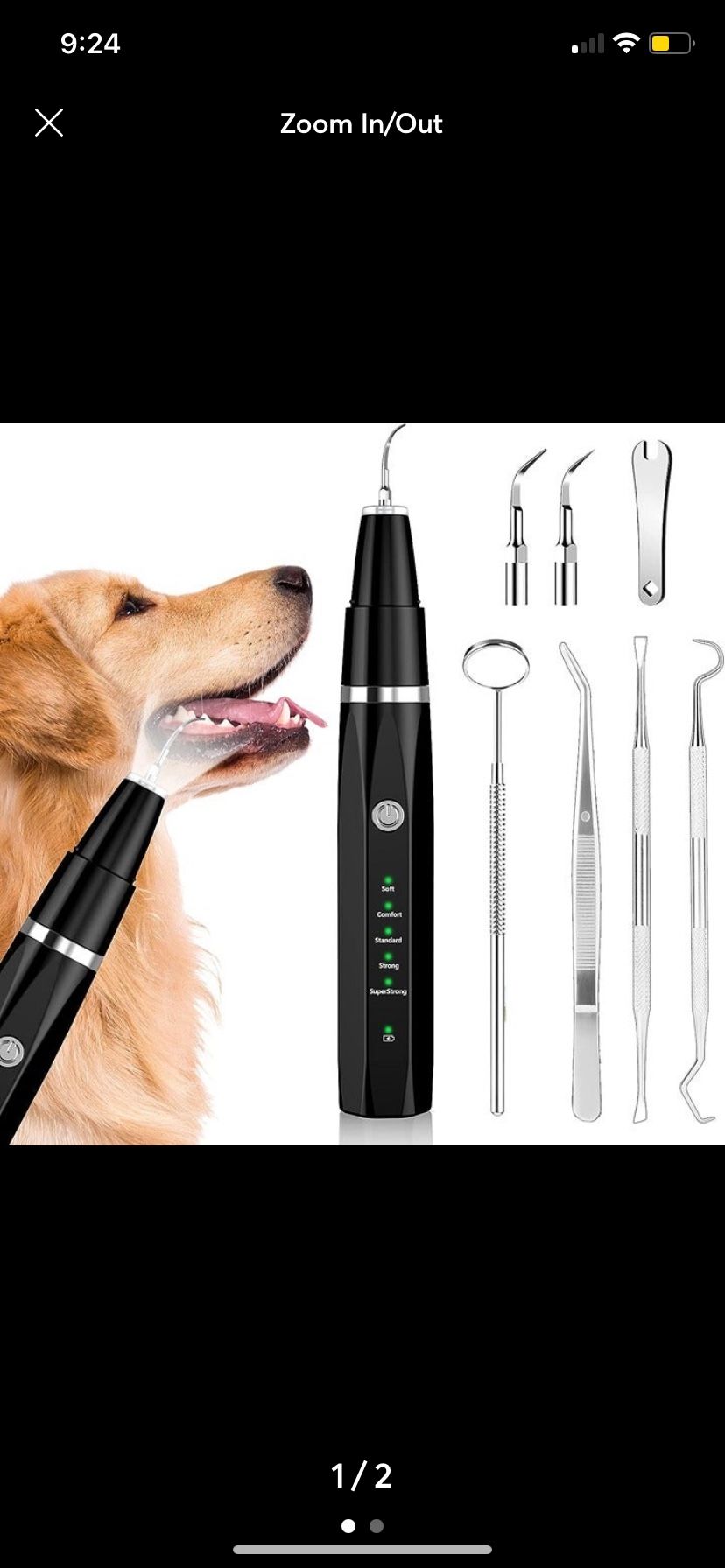 Brand New Pet Ultrasonic Toothbrush Cleaner
