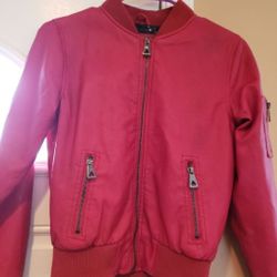 Girls Faux Leather Jacket 