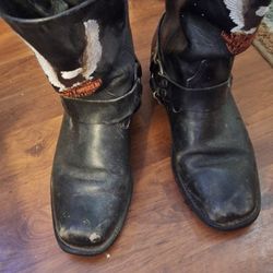Size  12 Genuine Harley Davidson Leather Boots