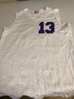 White & blue girl jerseys clean