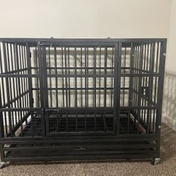 Large dog kennel crate