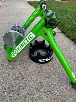 Kinetic Bike Trainer with Front Wheel Block