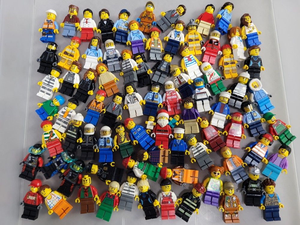 $2 each Lego City Minifigures Firefighters Police Construction Worker Kid Pilot Farmer