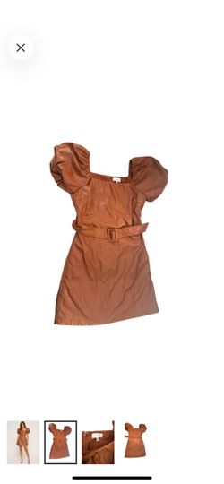 Lucy Paris size medium faux leather dress
