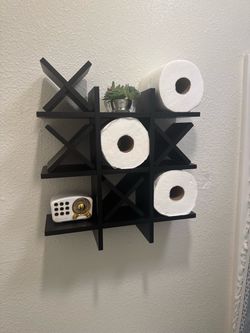 Bathroom shelves/ toilet paper holder