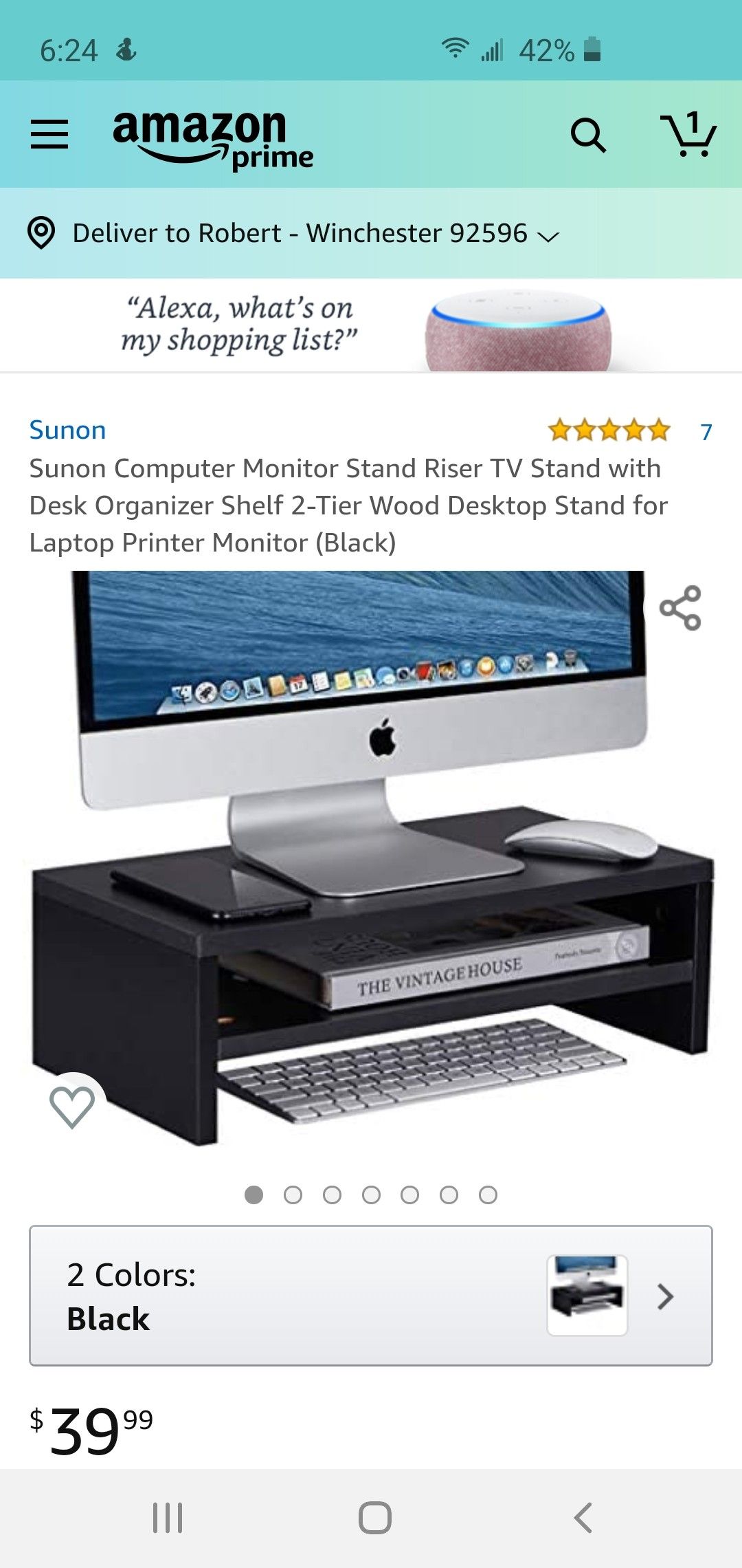 Sunon computer monitor stand