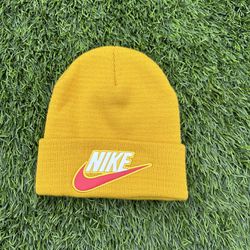 Used ONCE Supreme Nike Beanie Mustard Hat