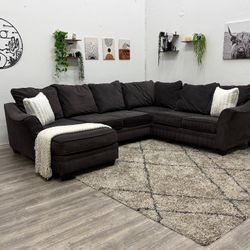 Grey Sectional Couch - Free Delivery 