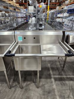 💧⛲NSF Stainless Steel Prep Sink (Fregadero de Preparación de Acero Inoxidable)