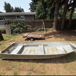 14ft Jon Boat w/ Trailer