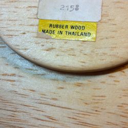 Plates Or Shallow Bowls Rubber Wood 8 In