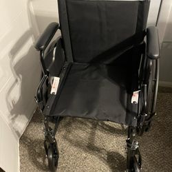 *BRAND NEW* Medline Lightweight Wheelchair for Adults With Swing-Back, Desk-Length Arms, Elevating Leg Rests; 18W" x 16"D Seat