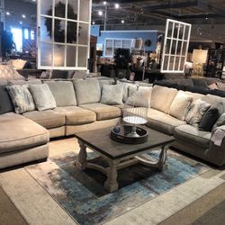 Ardsley Pewter RAF Sectional / couch /Living room set 