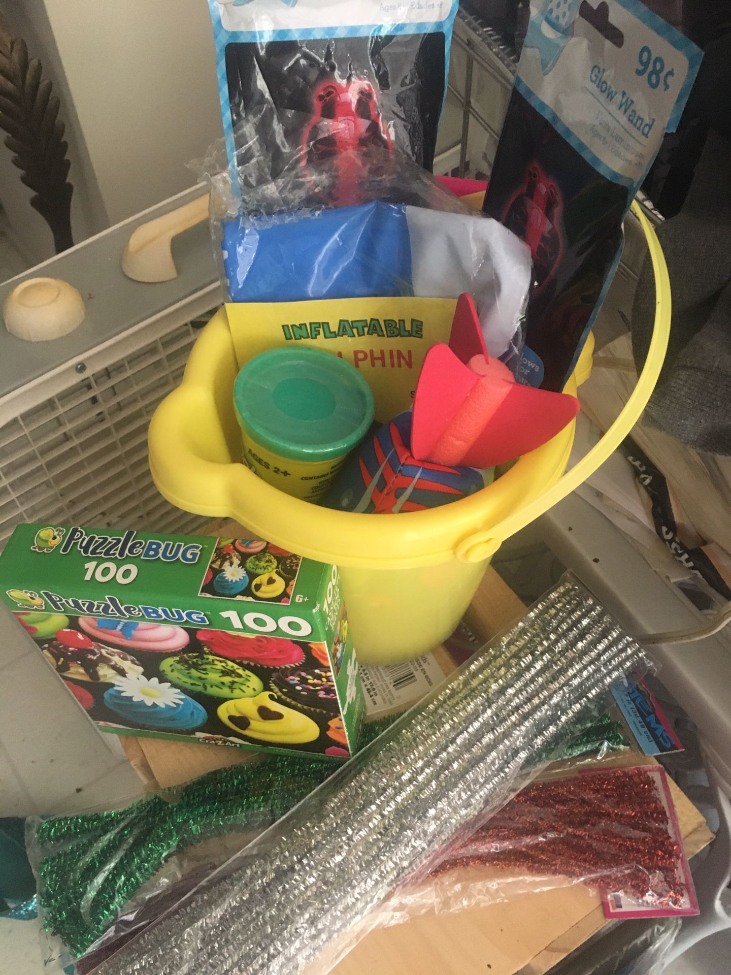 All New  Float, Puzzle , Glow Wands, Play For In Pail Etc 